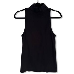 NWT Free People turtle neck tank with back cutouts